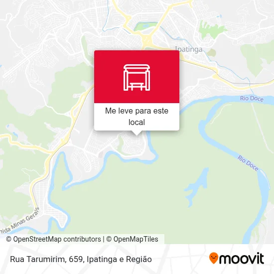 Rua Tarumirim, 659 mapa
