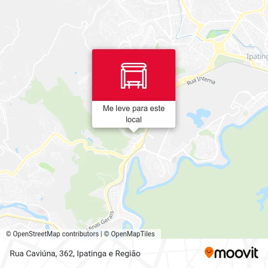Rua Caviúna, 362 mapa