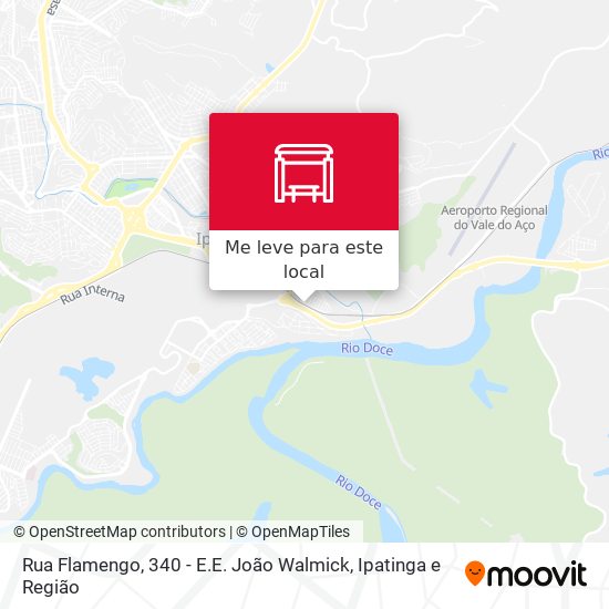 Rua Flamengo, 340 - E.E. João Walmick mapa