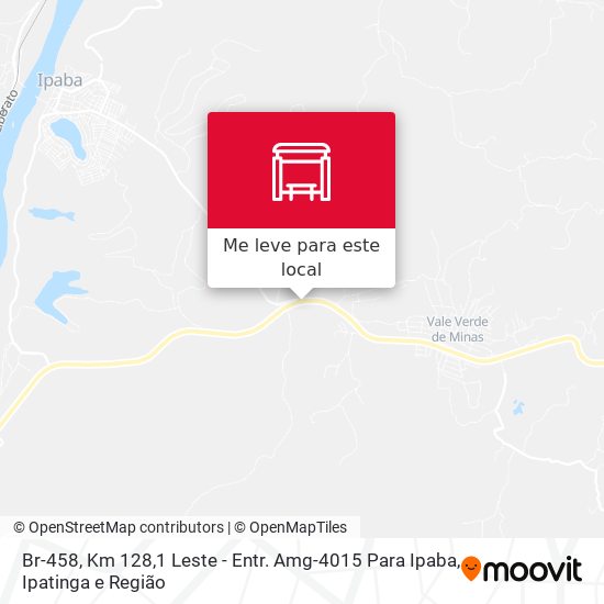 Br-458, Km 128,1 Leste - Entr. Amg-4015 Para Ipaba mapa