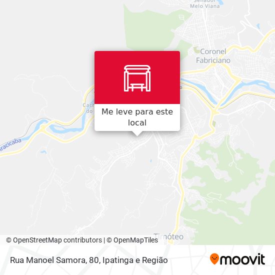 Rua Manoel Samora, 80 mapa