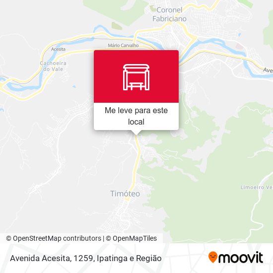 Avenida Acesita, 1259 mapa