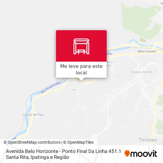 Avenida Belo Horizonte - Ponto Final Da Linha 451.1 Santa Rita mapa