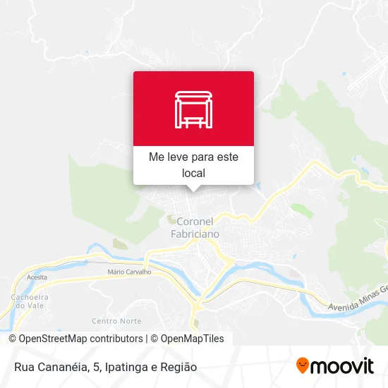 Rua Cananéia, 5 mapa