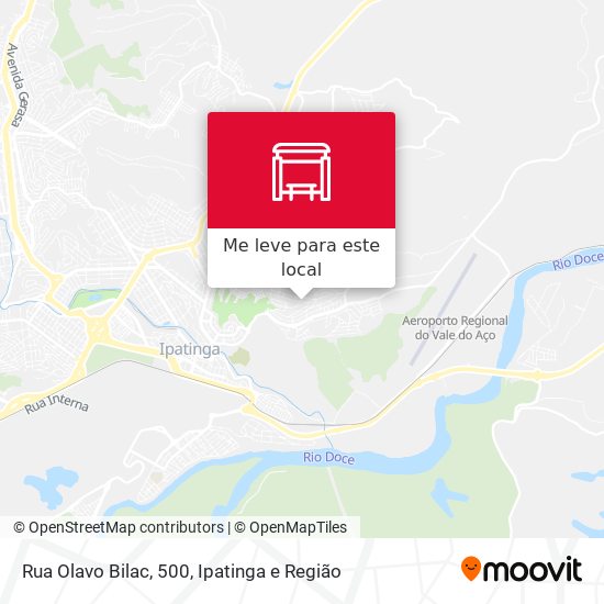 Rua Olavo Bilac, 500 mapa