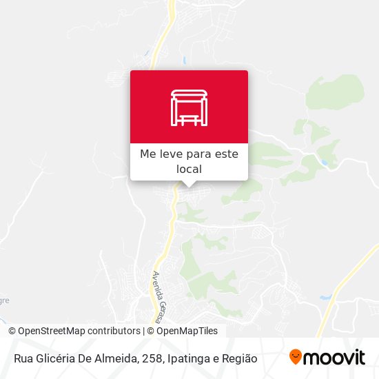 Rua Glicéria De Almeida, 258 mapa