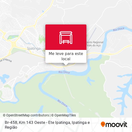 Br-458, Km 143 Oeste - Ete Ipatinga mapa