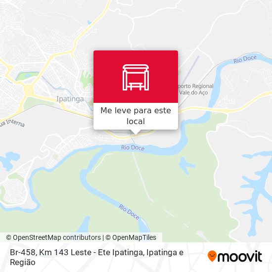 Br-458, Km 143 Leste - Ete Ipatinga mapa