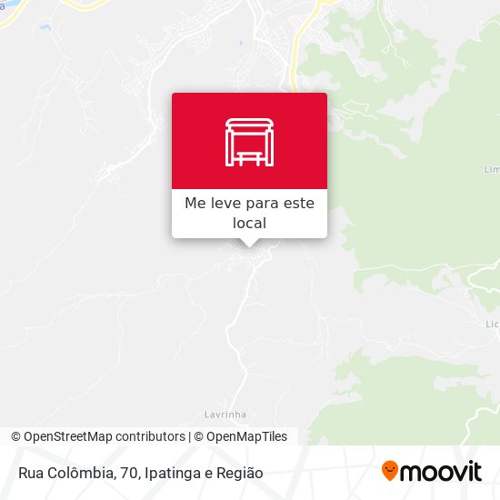 Rua Colômbia, 70 mapa
