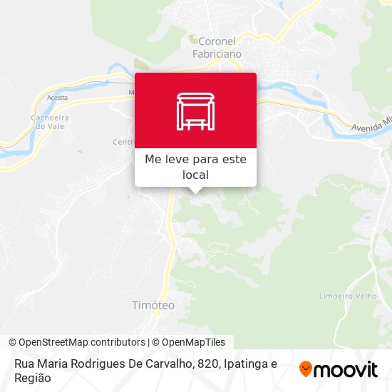 Rua Maria Rodrigues De Carvalho, 820 mapa