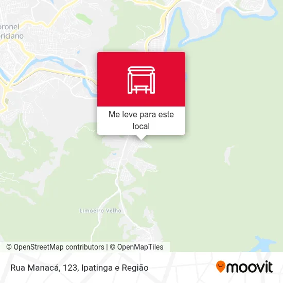 Rua Manacá, 123 mapa