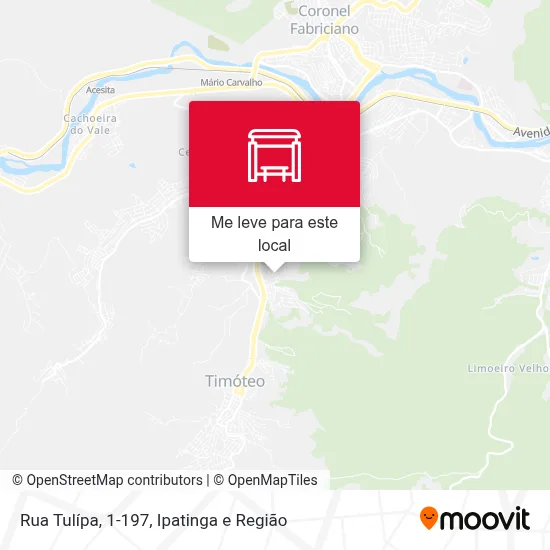 Rua Tulípa, 1-197 mapa