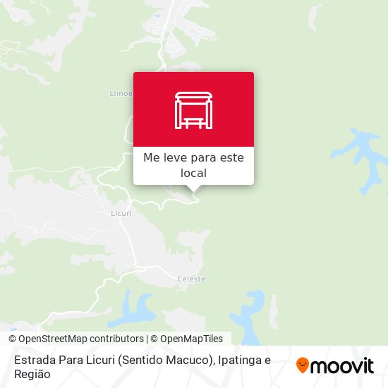 Estrada Para Licuri (Sentido Macuco) mapa