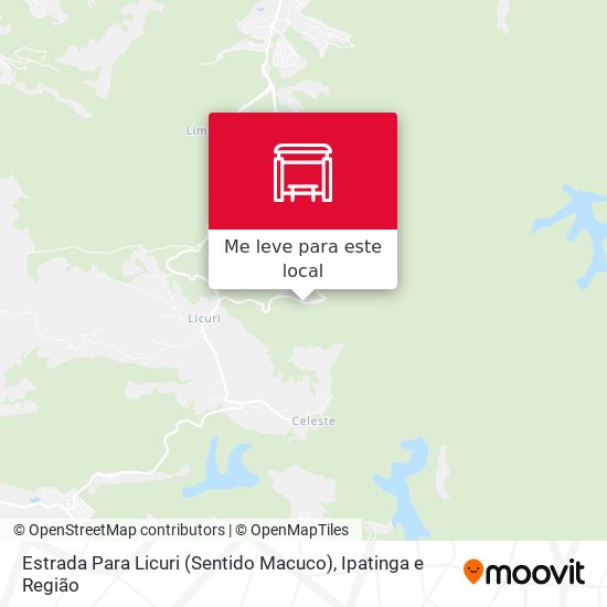 Estrada Para Licuri (Sentido Macuco) mapa