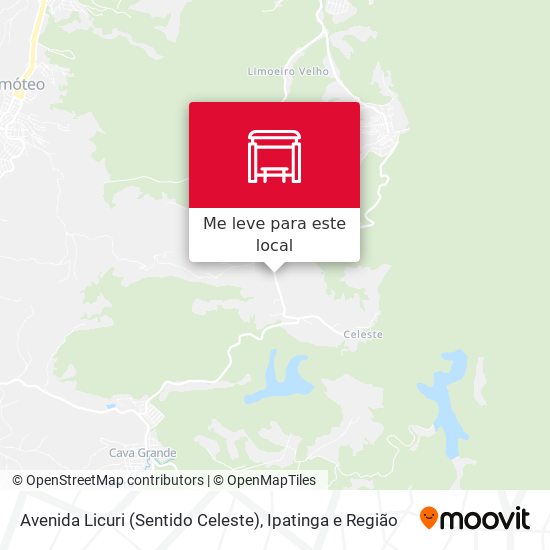 Avenida Licuri (Sentido Celeste) mapa