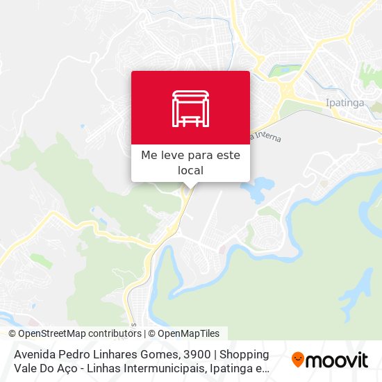 Avenida Pedro Linhares Gomes, 3900 | Shopping Vale Do Aço - Linhas Intermunicipais mapa