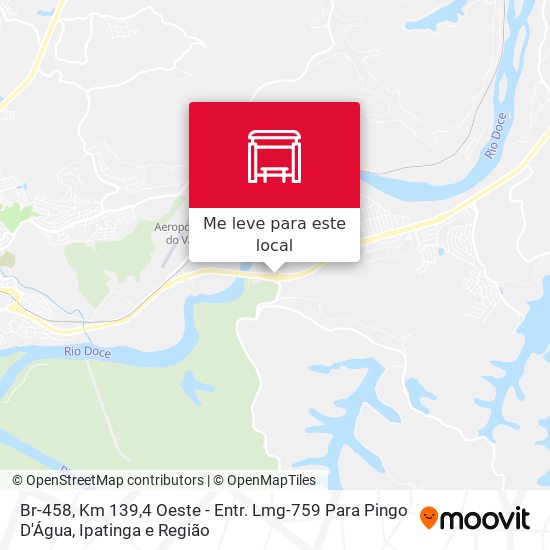 Br-458, Km 139,4 Oeste - Entr. Lmg-759 Para Pingo D'Água mapa