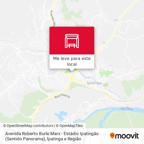 Avenida Roberto Burle Marx - Estádio Ipatingão (Sentido Panorama) mapa
