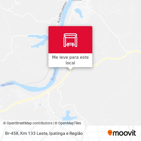 Br-458, Km 133 Leste mapa