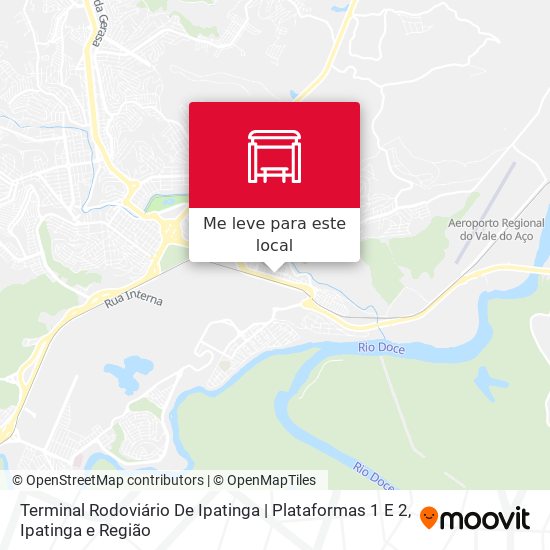 Terminal Rodoviário De Ipatinga | Plataformas 1 E 2 mapa