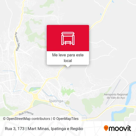 Rua 3, 173 | Mart Minas mapa