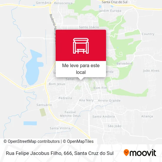 Rua Felipe Jacobus Filho, 666 mapa