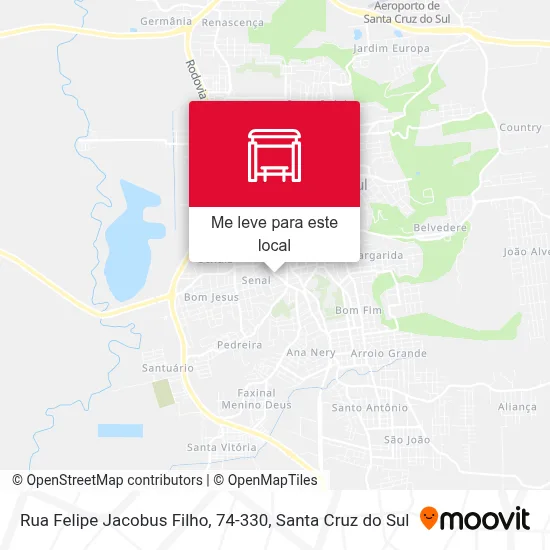 Rua Felipe Jacobus Filho, 74-330 mapa