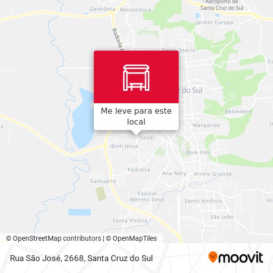 Rua São José, 2668 mapa