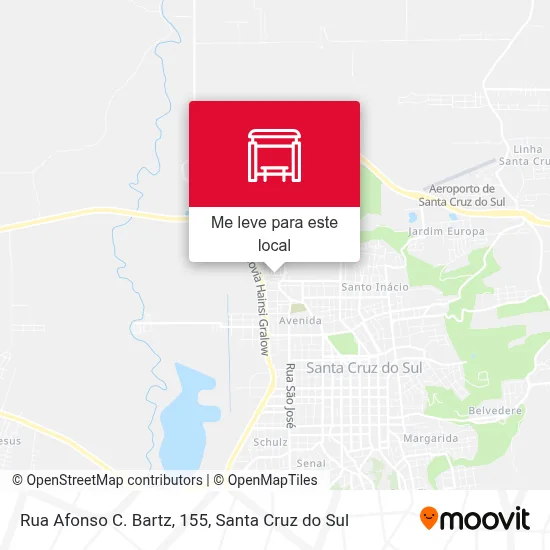 Rua Afonso C. Bartz, 155 mapa