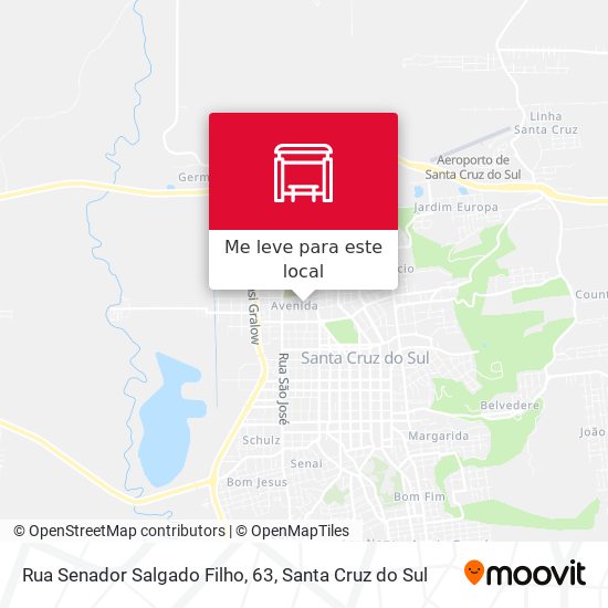 Rua Senador Salgado Filho, 63 mapa