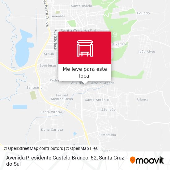 Avenida Presidente Castelo Branco, 62 mapa