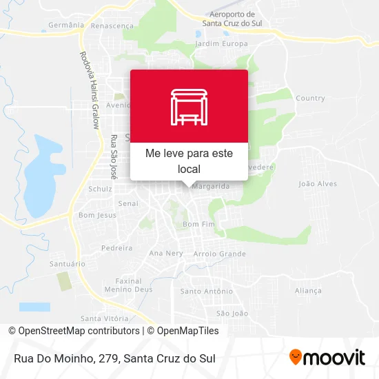 Rua Do Moinho, 279 mapa