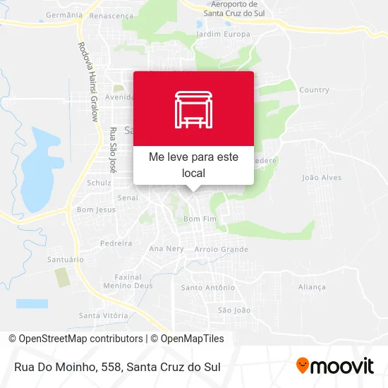 Rua Do Moinho, 558 mapa