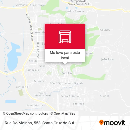Rua Do Moinho, 553 mapa