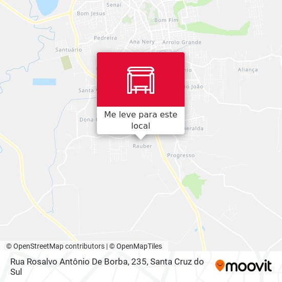 Rua Rosalvo Antônio De Borba, 235 mapa