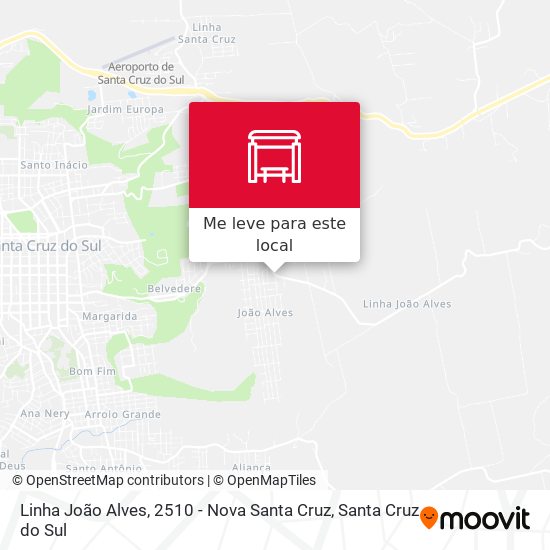 Linha João Alves, 2510 - Nova Santa Cruz mapa