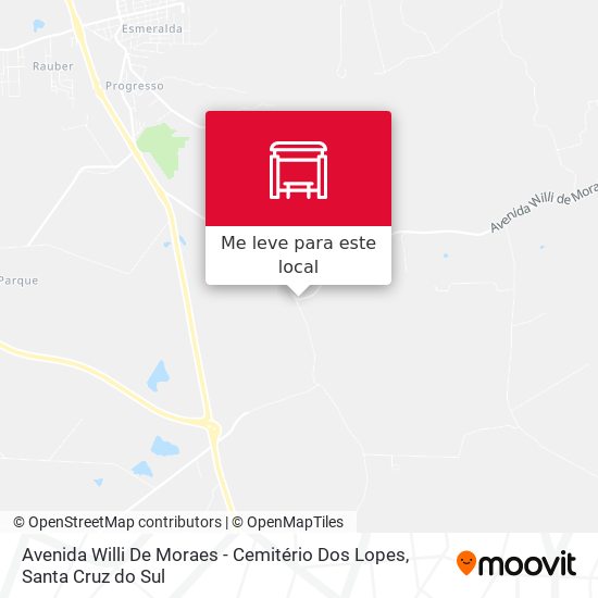 Avenida Willi De Moraes - Cemitério Dos Lopes mapa