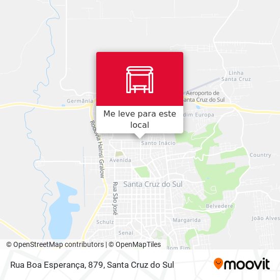 Rua Boa Esperança, 879 mapa