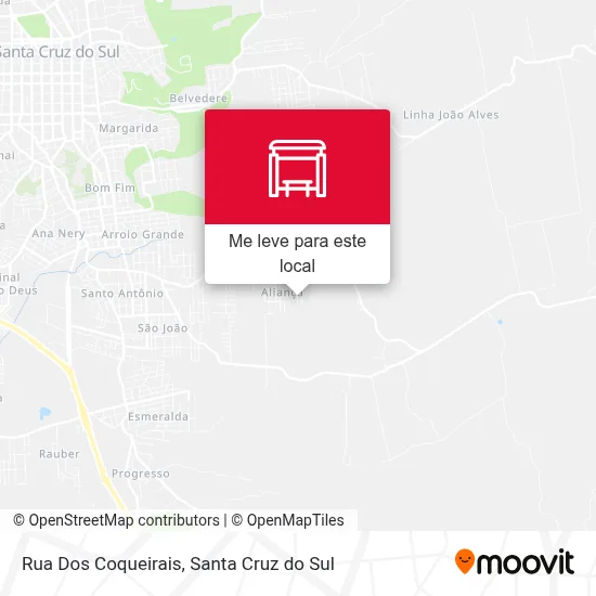 Rua Dos Coqueirais mapa