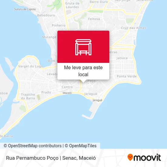 Rua Pernambuco Poço | Senac mapa