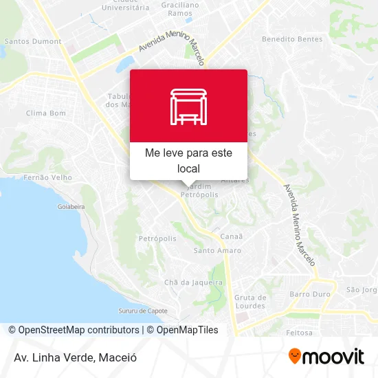 Av. Linha Verde mapa