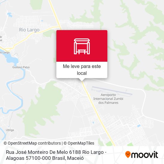 Rua José Monteiro De Melo 6188 Rio Largo - Alagoas 57100-000 Brasil mapa