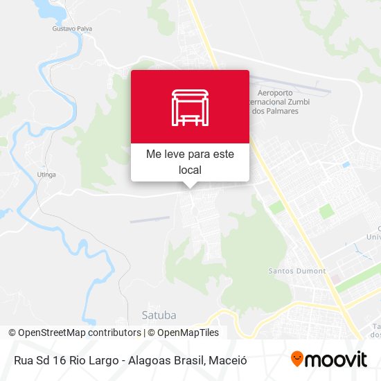 Rua Sd 16 Rio Largo - Alagoas Brasil mapa