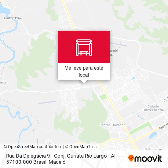 Rua Da Delegacia 9 - Conj. Guriata Rio Largo - Al 57100-000 Brasil mapa