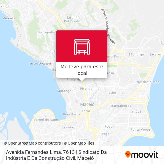 Avenida Fernandes Lima, 7613 | Sindicato Da Indústria E Da Construção Civil mapa