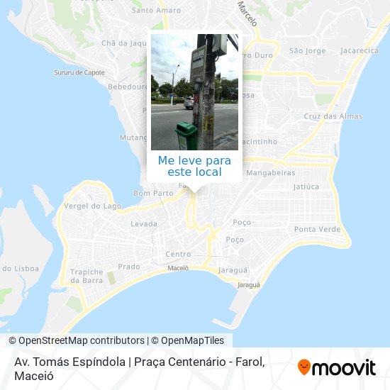 Av. Tomás Espíndola | Praça Centenário - Farol mapa
