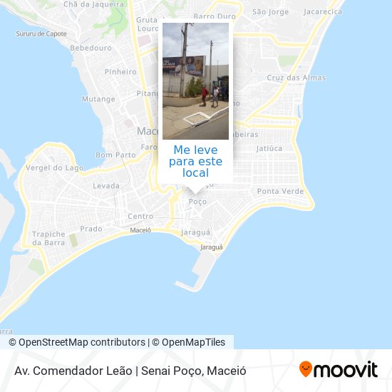 Av. Comendador Leão | Senai Poço mapa