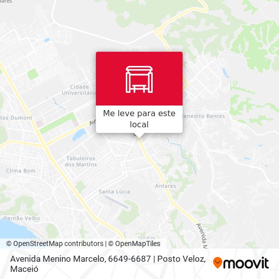 Avenida Menino Marcelo, 6649-6687 | Posto Veloz mapa