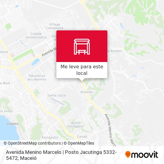 Avenida Menino Marcelo | Posto Jacutinga 5332-5472 mapa