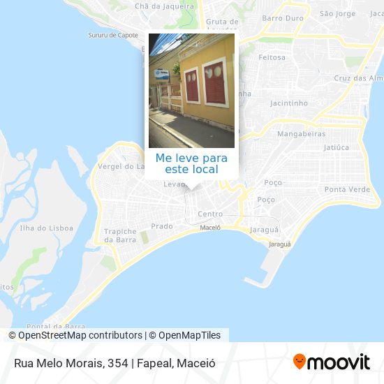Rua Melo Morais, 354 | Fapeal mapa